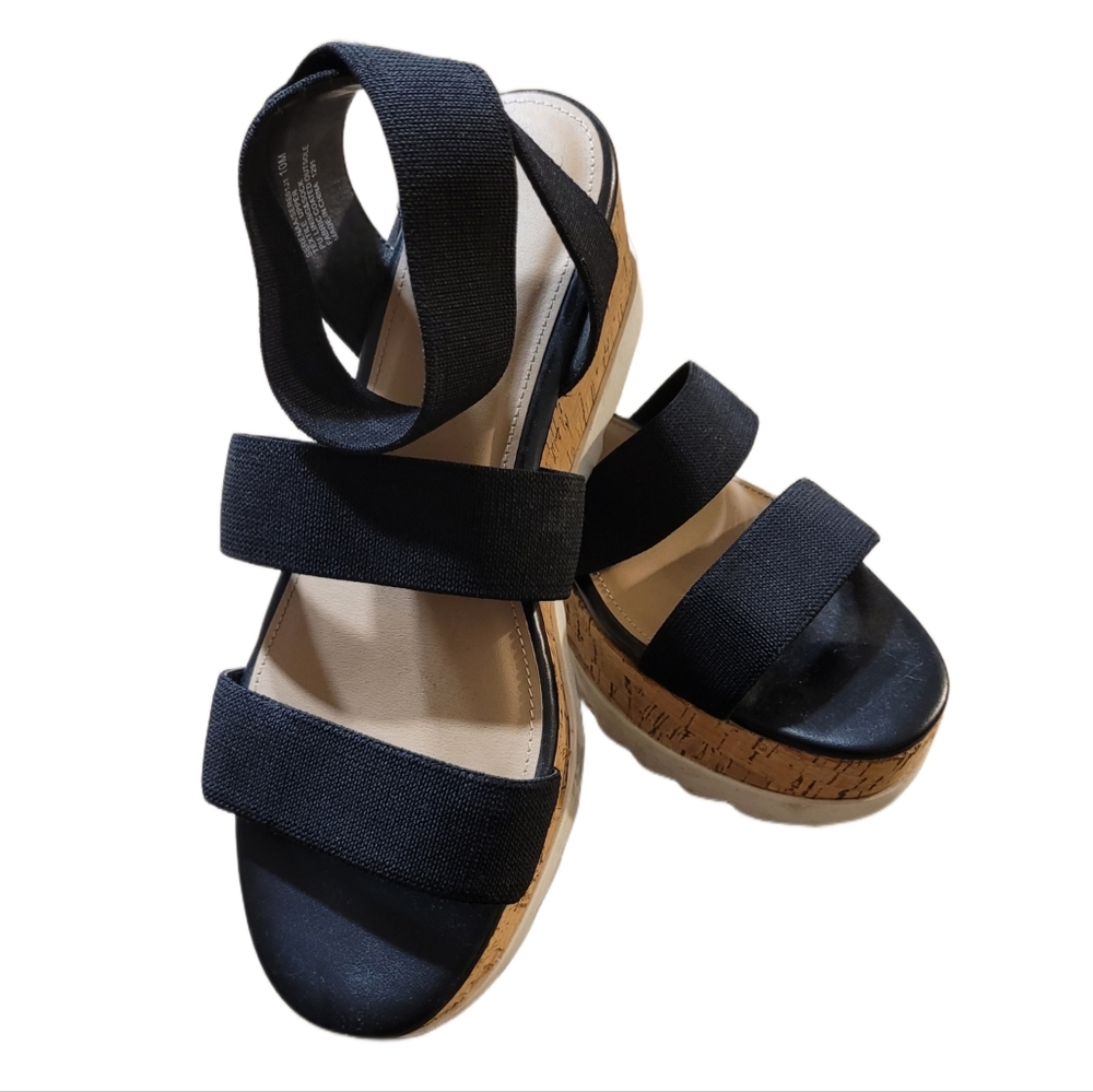 Madden Girl Strappy Wedge Sandal Size Size 10 Black